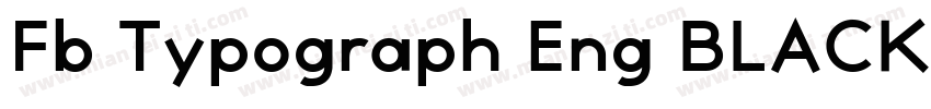 Fb Typograph Eng BLACK字体转换